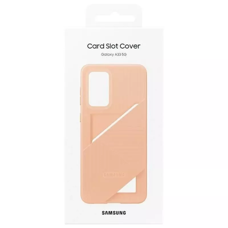 Samsung EF-OA336TPEGWW kaartvak-hoesje voor Galaxy A33 5G, perzik
