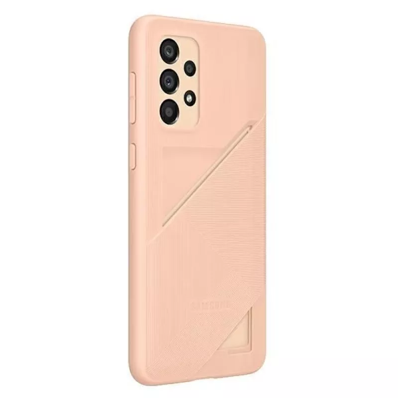 Samsung EF-OA336TPEGWW kaartvak-hoesje voor Galaxy A33 5G, perzik