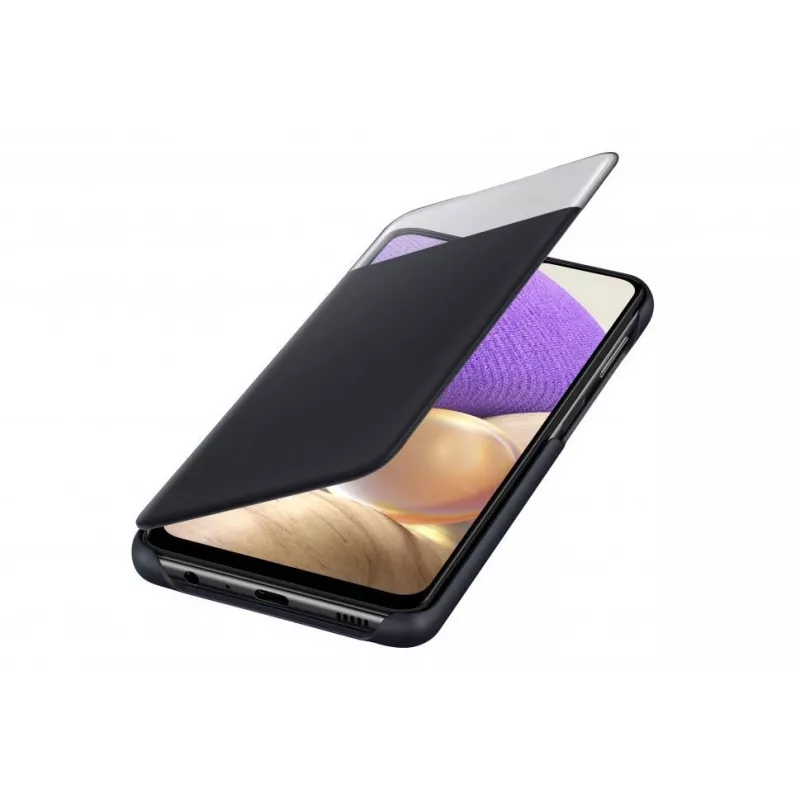 Samsung Galaxy A42 5G Smart S View Wallet Cover zwart
