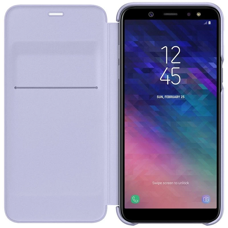 Samsung Galaxy A6+ (2018) wallet cover lila