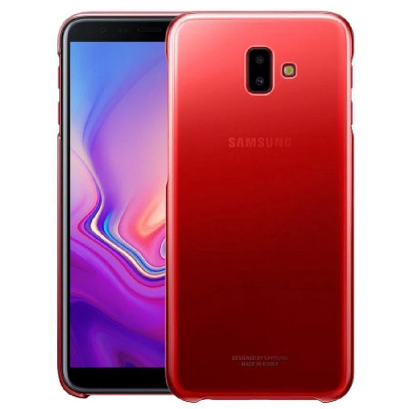 Samsung Galaxy J6+ Gradation Cover EF-AJ610CREGWW rood