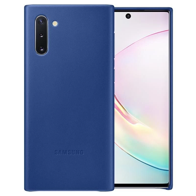 Samsung Galaxy Note 10 leren hoes blauw