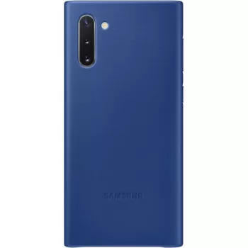 Samsung Galaxy Note 10 leren hoes blauw