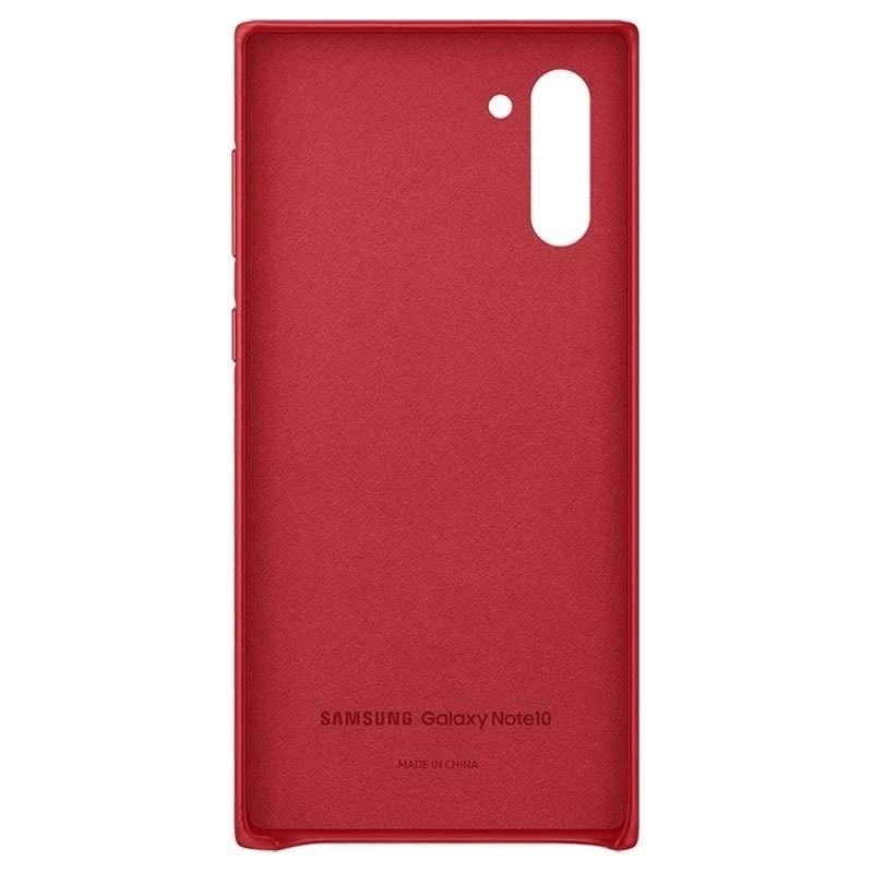 Samsung Galaxy Note 10 Lederen hoes Rood