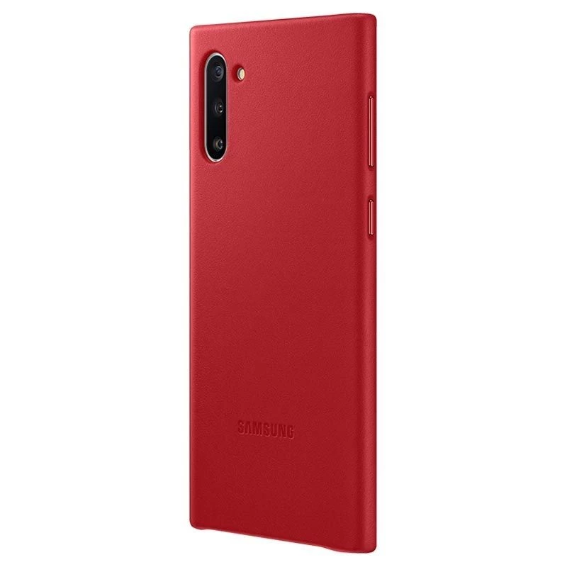 Samsung Galaxy Note 10 Lederen hoes Rood