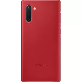 Samsung Galaxy Note 10 Lederen hoes Rood