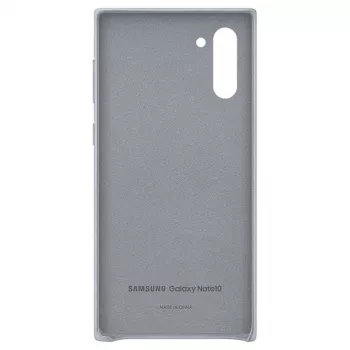 Samsung Galaxy Note 10 Lederen hoes Grijs