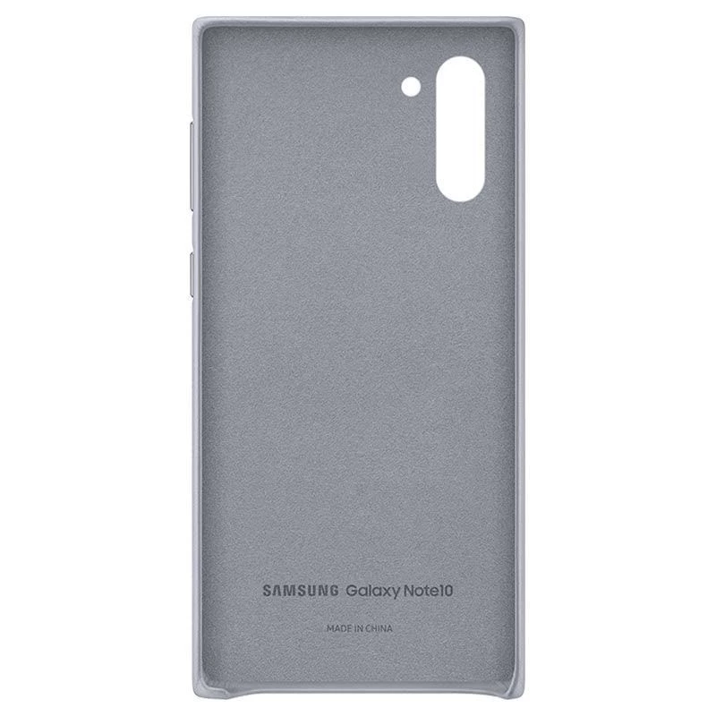 Samsung Galaxy Note 10 Lederen hoes Grijs