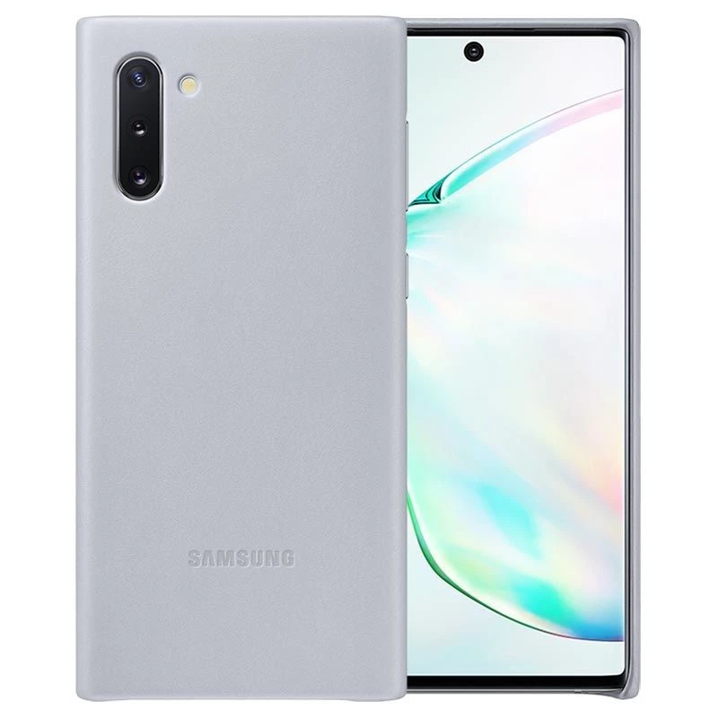Samsung Galaxy Note 10 Lederen hoes Grijs