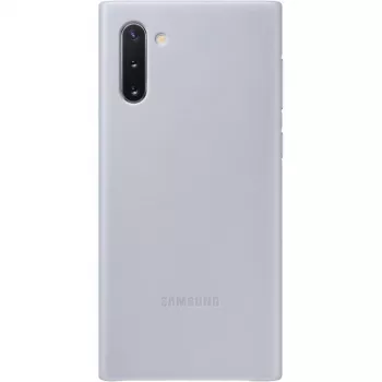 Samsung Galaxy Note 10 Lederen hoes Grijs