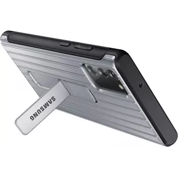 Samsung Galaxy Note 20 / Note 20 5G Protective Standing Cover-hoesje zilver