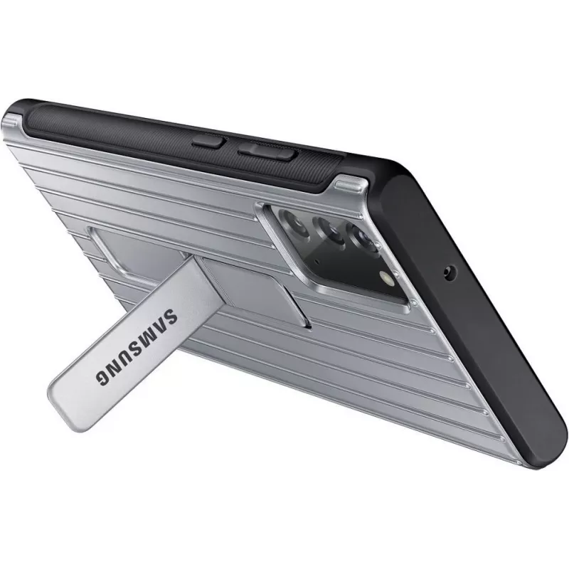 Samsung Galaxy Note 20 / Note 20 5G Protective Standing Cover-hoesje zilver