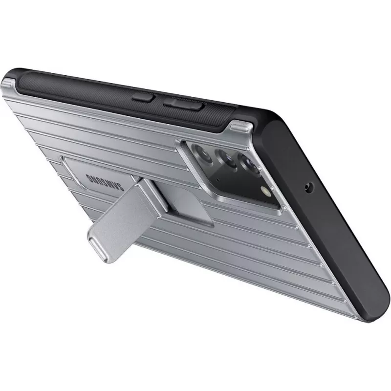 Samsung Galaxy Note 20 / Note 20 5G Protective Standing Cover-hoesje zilver