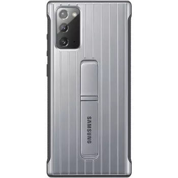 Samsung Galaxy Note 20 / Note 20 5G Protective Standing Cover-hoesje zilver