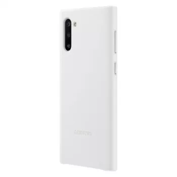 Samsung Galaxy Note10 leren hoesje wit