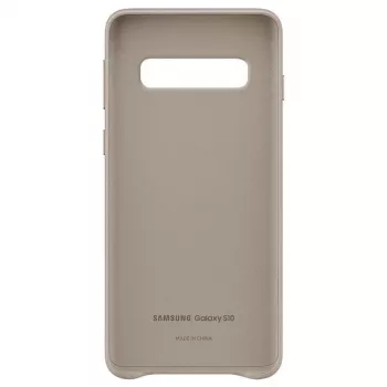 Samsung Galaxy S10 leren hoesje EF-VG973LJEGWW grijs