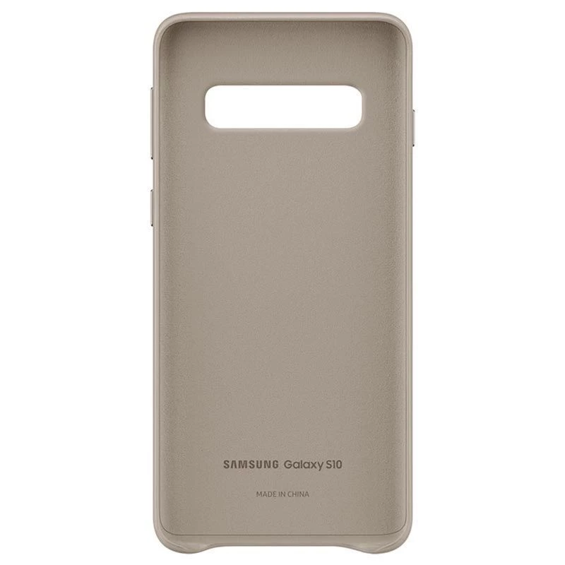 Samsung Galaxy S10 leren hoesje EF-VG973LJEGWW grijs