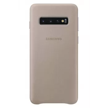 Samsung Galaxy S10 leren hoesje EF-VG973LJEGWW grijs