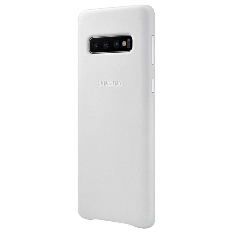 Samsung Galaxy S10 leren hoesje wit