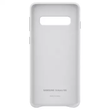 Samsung Galaxy S10 leren hoesje wit