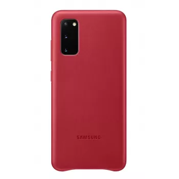 Samsung Galaxy S20 Lederen hoes Rood