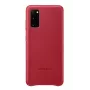 Samsung Galaxy S20 Lederen hoes Rood