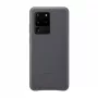 Samsung Galaxy S20 Ultra Leder Cover Case grijs