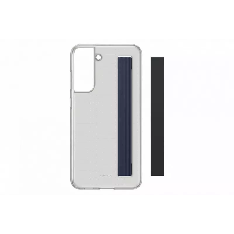 Samsung Galaxy S21 FE Clear Strap Cover-hoesje donkergrijs