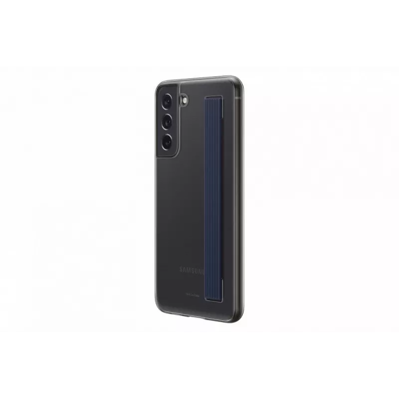 Samsung Galaxy S21 FE Clear Strap Cover-hoesje donkergrijs