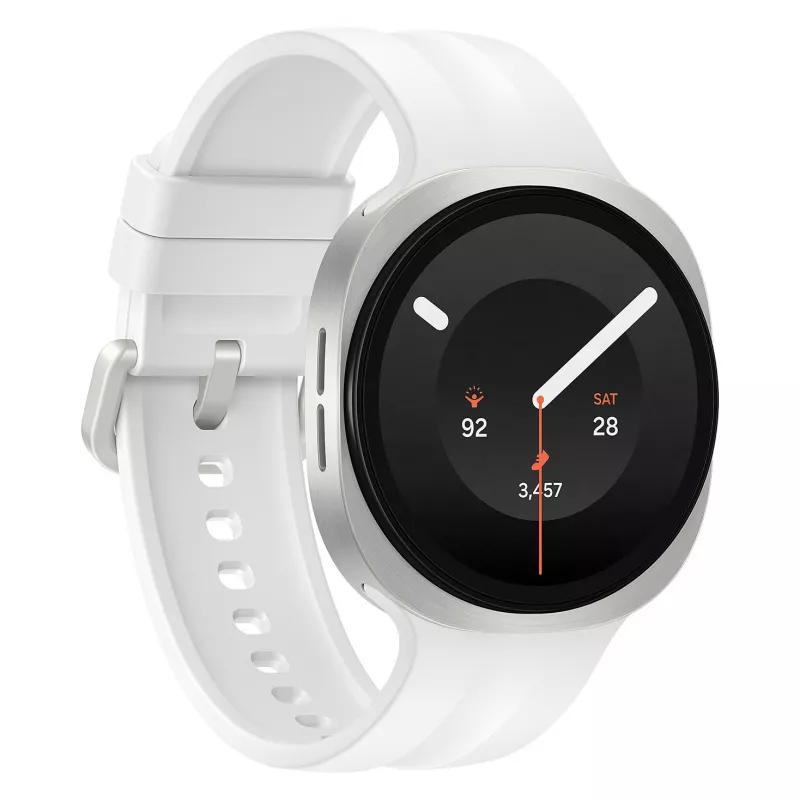 Samsung Galaxy Watch9 LTE 40mm cream smartwatch met sportband S/M