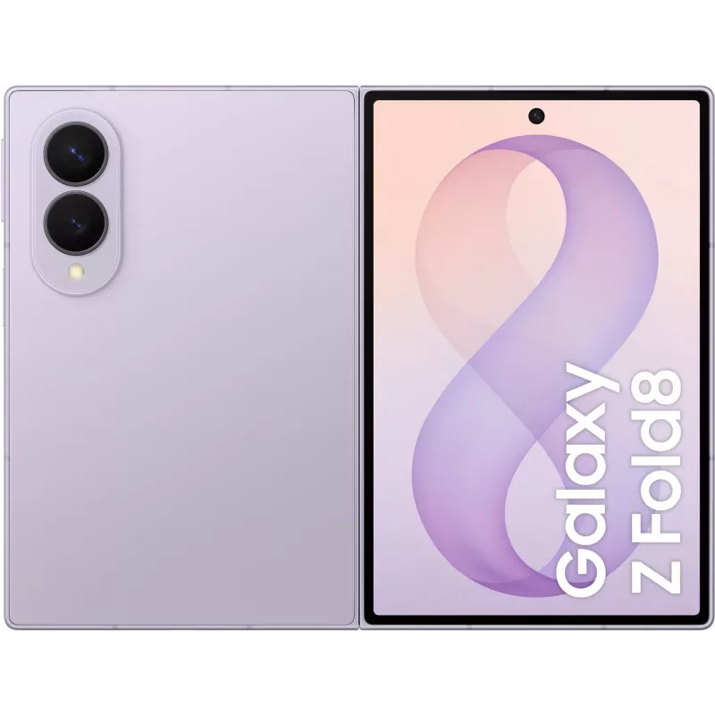 Samsung Galaxy Z Fold8 5G smartphone, 12GB RAM, 256GB opslag, lavendel, 7,6 inch Dynamic AMOLED-display, dual-sim, Android