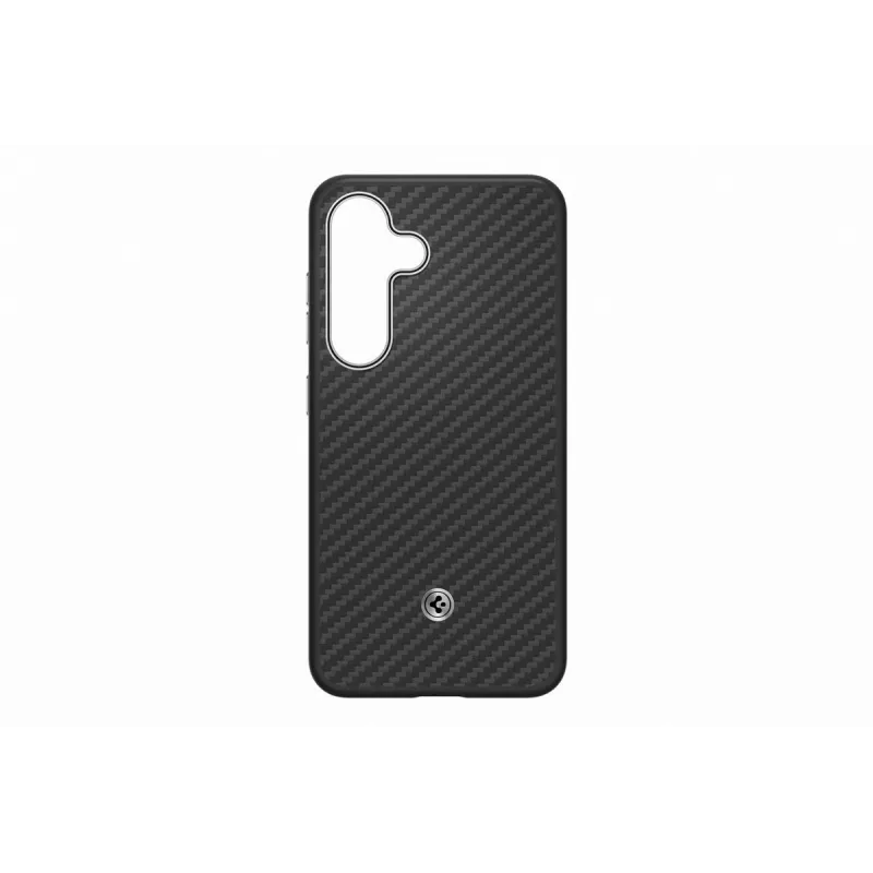 Samsung GP-FPS931PGABW Enzo Aramid Case voor Samsung Galaxy S25, Zwart Zilver