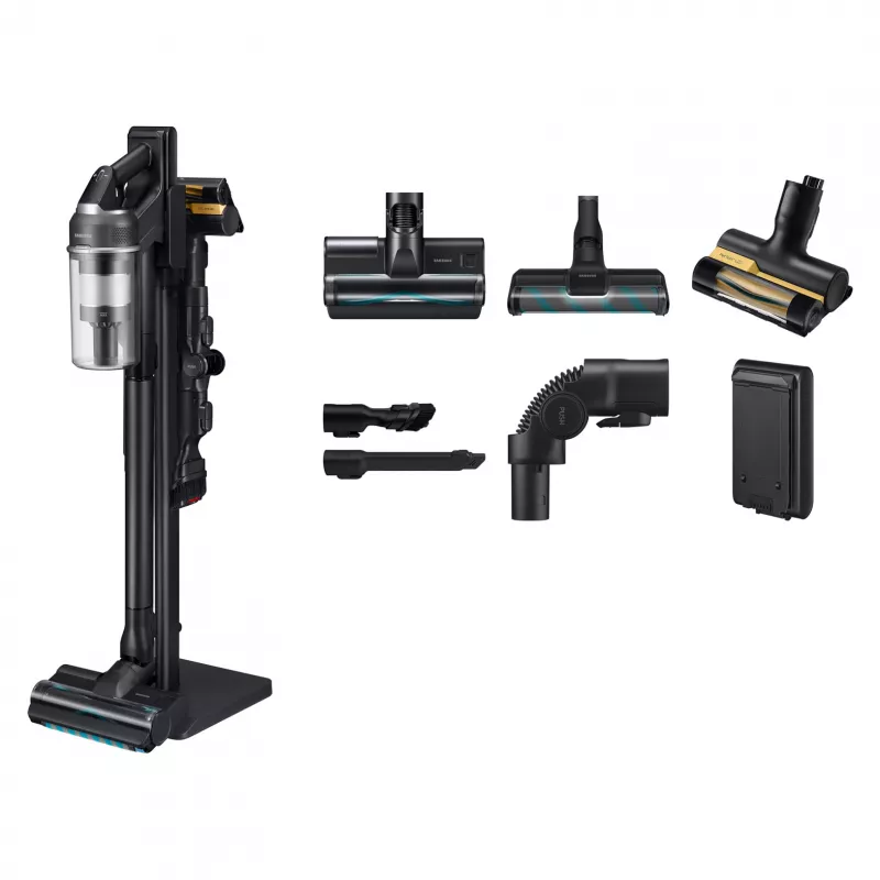 Samsung Jet 95S CompleteClean accu-stofzuiger – VS70H28HFC/WD, satijngrijs, 210 AW, 60 min. looptijd, lithium-ion