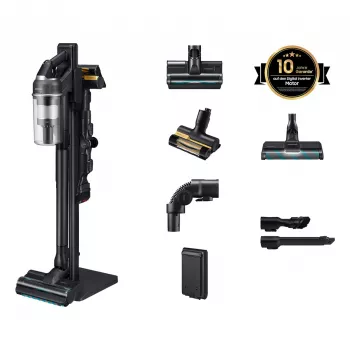 Samsung Jet 95S CompleteClean accu-stofzuiger – VS70H28HFC/WD, satijngrijs, 210 AW, 60 min. looptijd, lithium-ion