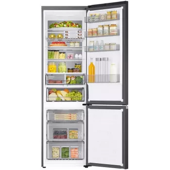Samsung RB38C705CB1/EF 390L Total No Frost koel-vriescombinatie met SpaceMax™-technologie, Digital-Inverter-compressor, energieklasse C, Glam Black
