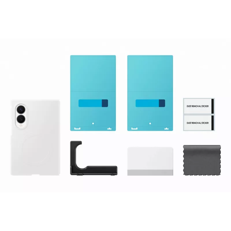 Samsung Silicone Magnet Case voor Galaxy Z Fold 8 - wit (MagSafe-compatibel)