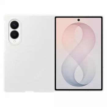 Samsung Silicone Magnet Case voor Galaxy Z Fold 8 - wit (MagSafe-compatibel)