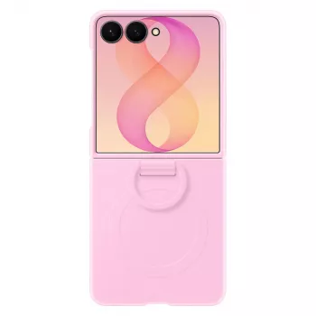 Samsung Silicone Ring Magnet Case voor Galaxy Z Flip8 - paars