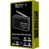 SANDBERG Speaker Radio FM+BT Recharge draagbare Bluetooth-luidspreker met FM-radio, AUX, USB, MicroSD, 6W, zwart