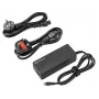 SANDBERG USB-C AC-oplader PD100W EU+UK - 100W USB-C Power Delivery wandlader, verwisselbare EU/UK stekkers, zwart