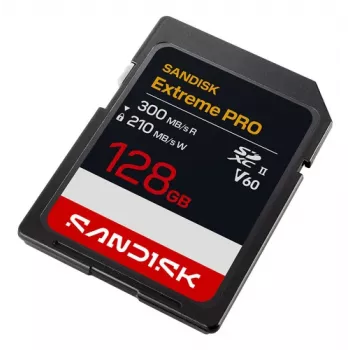 SanDisk Extreme PRO 128GB SDXC UHS-II geheugenkaart (V60, U3)