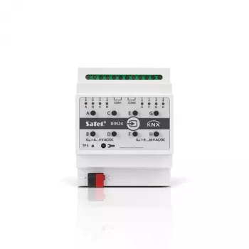 SATEL KNX-BIN24 8-kanaals binaire ingangsmodule, DIN-rail, KNX TP