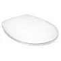 SAVAL GBG toiletbril soft-close/quick-release, D-vorm, wit, duroplast, RVS-scharnieren