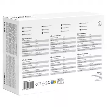 SAVIO RS-03 draagbare radio FM/AM met MP3 USB/SD-weergave, roze