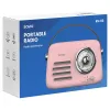 SAVIO RS-03 draagbare radio FM/AM met MP3 USB/SD-weergave, roze