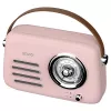 SAVIO RS-03 draagbare radio FM/AM met MP3 USB/SD-weergave, roze