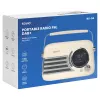 SAVIO RS-04 draagbare DAB+ FM-radio met oplaadbare accu, LCD-display, dubbele wekker, zwart