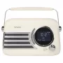 SAVIO RS-04 draagbare DAB+ FM-radio met oplaadbare accu, LCD-display, dubbele wekker, zwart