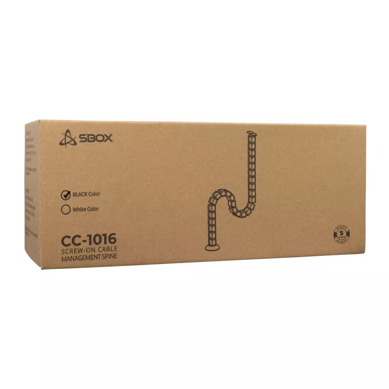 Sbox CC-1016B Kabelbeheer, zwart