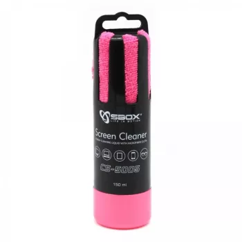 Sbox CS-5005P beeldschermreiniger 150ml roze